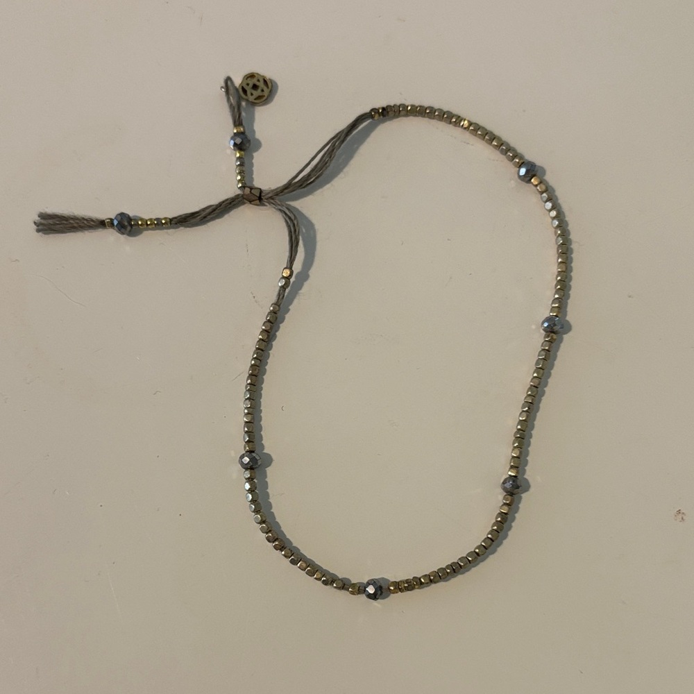 Elegant Gold and Silver Beaded Bracelet